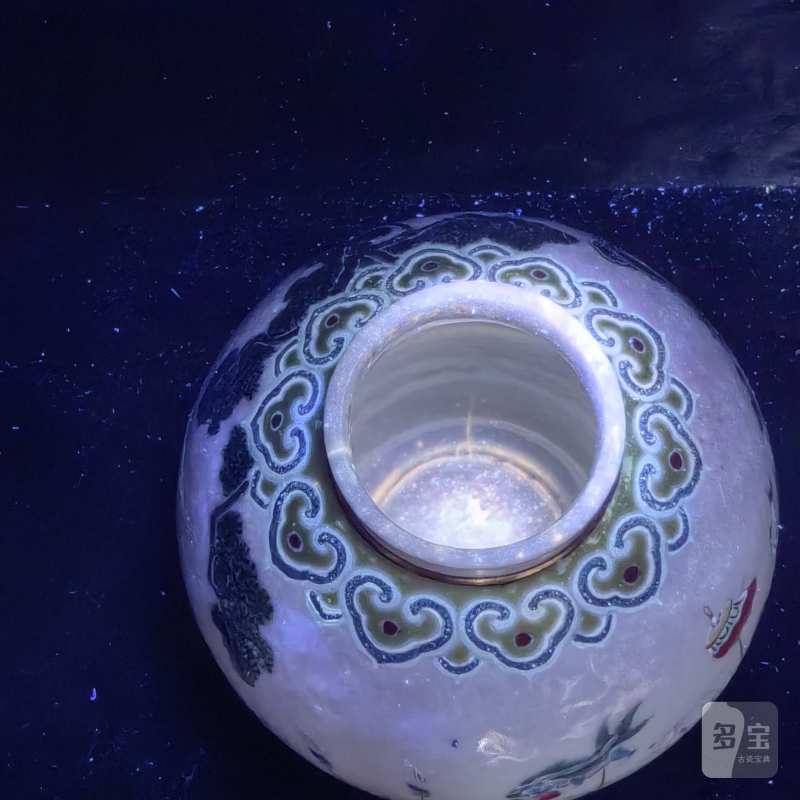 清嘉庆 粉彩百子婴戏图罐 - 图7